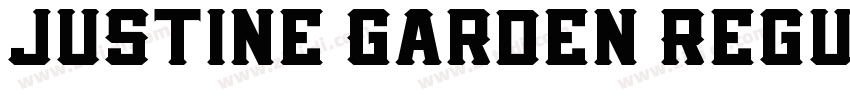 Justine Garden Regul字体转换